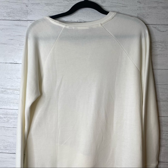 Athleta asymmetrical white sweater size M - Picture 6 of 7